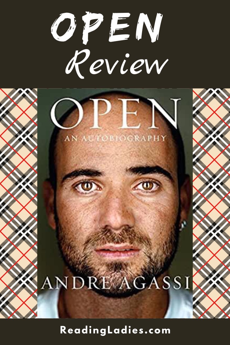 Open by Andre Agassi (cover) Image: a head shot of Andre Agassi